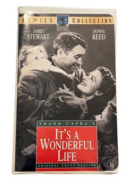 Its A Wonderful Life 1946 VHS Family James Stewart Donna Reed Pre-Owned